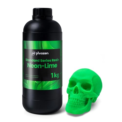 Phrozen Neon Resin für 3D Drucker | 405nm SLA/DLP/LCD 3D Printer UV Photopolymer | Fluoreszierende Farbe für Resin Kunst, Halloween-, Weihnachtsdeko | Lime (1kg) von PHROZEN