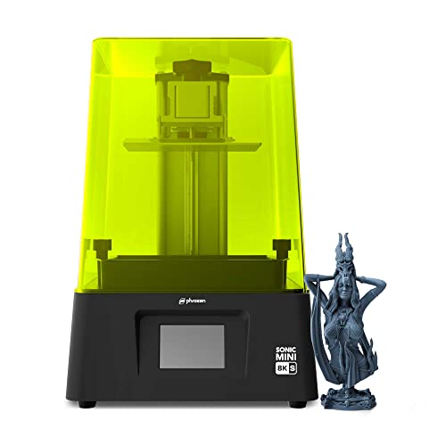 Phrozen Sonic Mini 8K S Resin 3D Drucker | UV-Harz 3D Druckmaschinen mit 7,1 Zoll Mono-LCD Bildschirm | 22 µm Mini 3D Printer mit Druckgröße 165x72x170mm | geeignet für Anfänger von PHROZEN