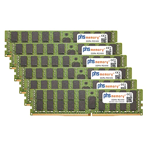 192GB (6x32GB) Kit RAM Speicher kompatibel mit Apple MacPro 16-Core 3,2GHz (2019) DDR4 RDIMM 2933MHz PC4-23400-R von PHS-memory
