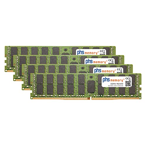 256GB (4x64GB) Kit RAM Speicher kompatibel mit Apple iMac Pro 18-Core 2.3GHz 27-Zoll (5K, Late 2017) DDR4 RDIMM 2666MHz PC4-2666V-R von PHS-memory