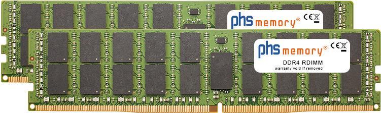 PHS-memory 128GB (2x64GB) Kit RAM Speicher kompatibel mit Apple MacPro 8-Core 3,5GHz (2019) DDR4 RDIMM 2933MHz PC4-23400-R (SP468819) von PHS-memory