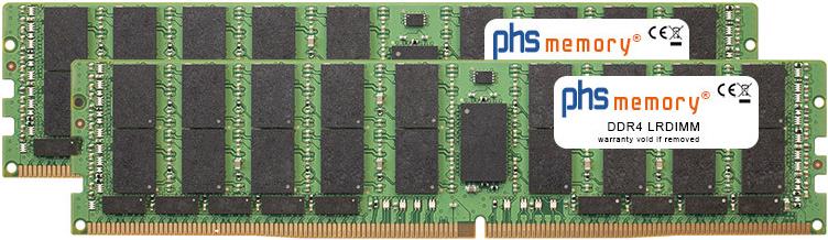 PHS-memory 128GB (2x64GB) Kit RAM Speicher kompatibel mit Dell Precision 5820 Tower (Intel Xeon CPU W-22xx) DDR4 LRDIMM 2933MHz PC4-23400-L (SP521091) von PHS-memory