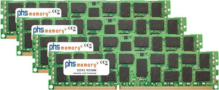 PHS-memory 128GB (4x32GB) Kit RAM Speicher f�r Supermicro A+ Server 1122GG-TF DDR3 RDIMM 1333MHz PC3L-10600R (SP267345) von PHS-memory