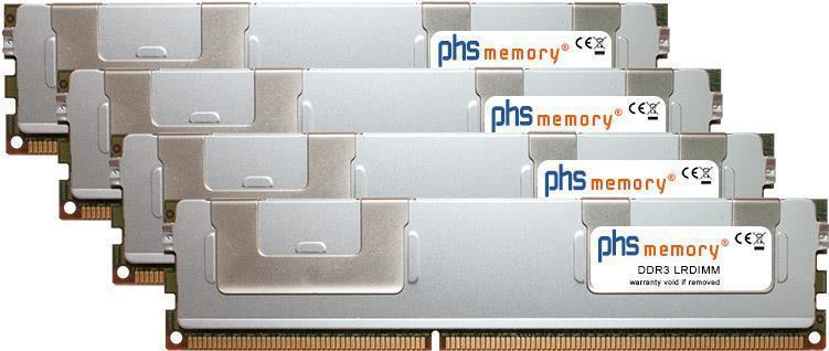 PHS-memory 128GB (4x32GB) Kit RAM Speicher für Supermicro A+ Server 1122GG-TF DDR3 LRDIMM (SP267343) von PHS-memory