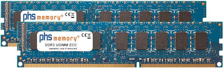 PHS-memory 16GB (2x8GB) Kit RAM Speicher für Netgear ReadyNAS RN 3138 DDR3 UDIMM ECC 1600MHz PC3L-12800E (SP157522) von PHS-memory