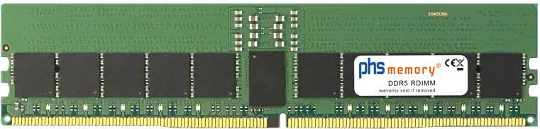 PHS-memory 16GB RAM Speicher kompatibel mit Supermicro A+ Server 8125GS-TNMR2 DDR5 RDIMM 4800MHz PC5-38400-R (SP525065) von PHS-memory
