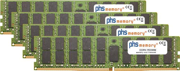 PHS-memory 256GB (4x64GB) Kit RAM Speicher f�r Apple iMac Pro '10-Core' 3.0GHz 68,60cm (27")  (5K, Late 2017) DDR4 RDIMM 2666MHz PC4-2666V-R (SP296654) von PHS-memory