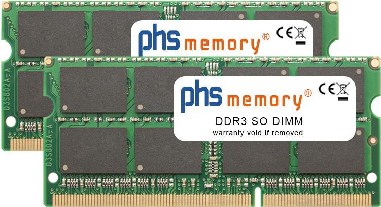 PHS-memory 32GB (2x16GB) Kit RAM Speicher kompatibel mit Fujitsu CELVIN NAS Q905 DDR3 SO DIMM 1600MHz PC3L-12800S (SP466301) von PHS-memory