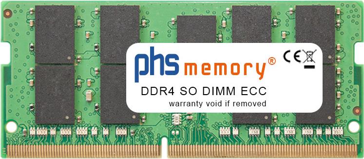 PHS-memory 32GB RAM Speicher DDR4 SO DIMM ECC 3200MHz PC4-25600-P 260 Pin DIMM 1,2 Volt (SP520353) von PHS-memory