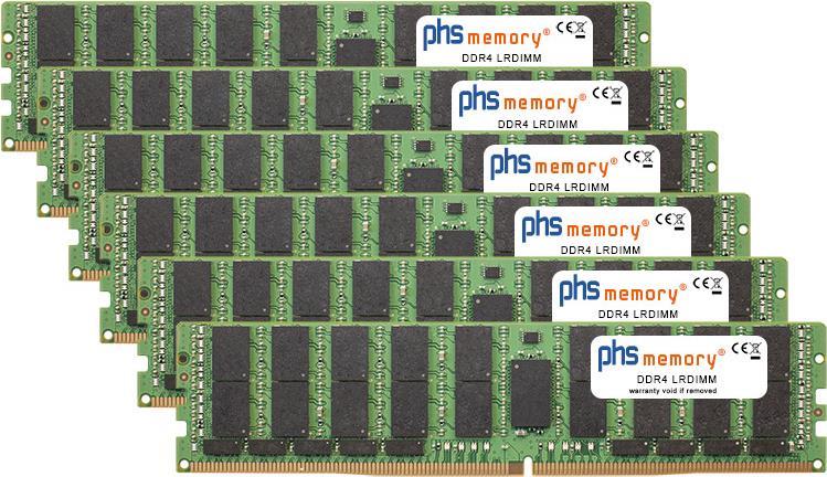 PHS-memory 384GB (6x64GB) Kit RAM Speicher für Apple MacPro 16-Core 3,2GHz (2019) DDR4 LRDIMM 2933MHz PC4-23400-L (SP373482) von PHS-memory
