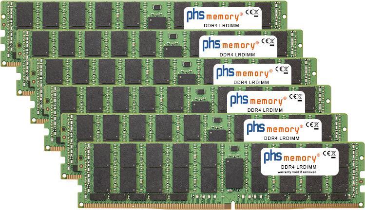 PHS-memory 384GB (6x64GB) Kit RAM Speicher für Apple MacPro 28-Core 2,5GHz (2019) DDR4 LRDIMM 2933MHz PC4-23400-L (SP373484) von PHS-memory