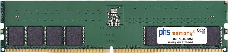 PHS-memory 48GB RAM Speicher kompatibel mit Asus TUF Gaming B650M-E WIFI DDR5 UDIMM 5600MHz PC5-44800-U (SP485718) von PHS-memory