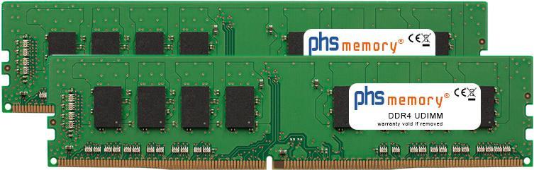 PHS-memory 64GB (2x32GB) Kit RAM Speicher für Gigabyte GA-H110M-S2PV (rev. 1.0) DDR4 UDIMM 2666MHz PC4-2666V-U (SP305710) von PHS-memory