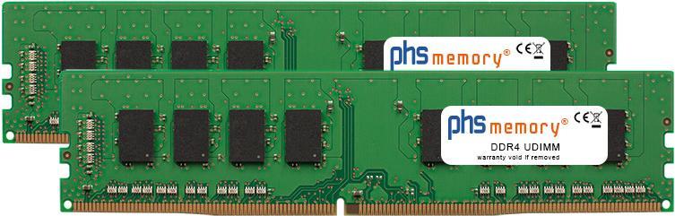 PHS-memory 64GB (2x32GB) Kit RAM Speicher für Gigabyte GA-Z170M-D3H (rev. 1.0) DDR4 UDIMM 2666MHz PC4-2666V-U (SP305751) von PHS-memory
