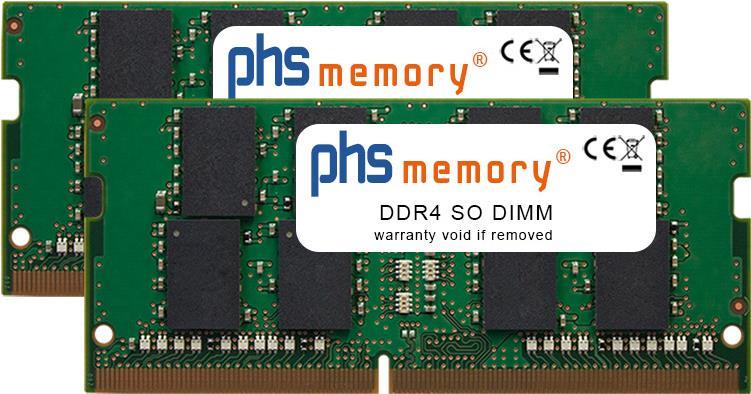 PHS-memory 64GB (2x32GB) Kit RAM Speicher für QNAP TVS-951X-2G DDR4 SO DIMM 2666MHz PC4-2666V-S (SP294263) von PHS-memory
