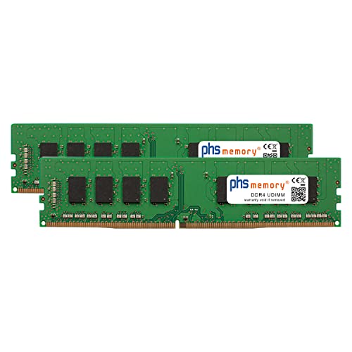 PHS-memory 64GB (2x32GB) Kit RAM Speicher kompatibel mit Gigabyte GA-X150M-PRO ECC (rev. 1.0) DDR4 UDIMM 2666MHz PC4-2666V-U von PHS-memory