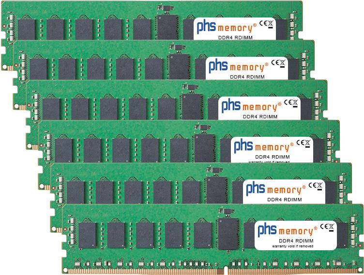 PHS-memory 96GB (6x16GB) Kit RAM Speicher für Apple MacPro 16-Core 3,2GHz (2019) DDR4 RDIMM 2933MHz PC4-23400-R (SP336466) von PHS-memory