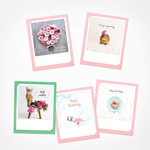 PICKMOTION Best Wishes | Set of Folded Cards | 5 faltbare Karten - inkl. Envelope, Bilder of Instagram Photographers, designed in Berlin von PICKMOTION