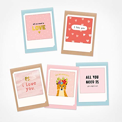 PICKMOTION I love you | 5er Set kleine Klappkarten | Grußkarten - inkl. Umschlag, Bilder von Instagram Fotografen mit handgefertigten Illustrationen, designed in Berlin - Grußkarten PICKMOTION I love you | 5er Set kleine Klappkarten | Grußkarten - inkl. Umschlag, Bilder von Instagram Fotografen mit handgefertigten Illustrationen, designed in Berlin - Grußkarten von PICKMOTION