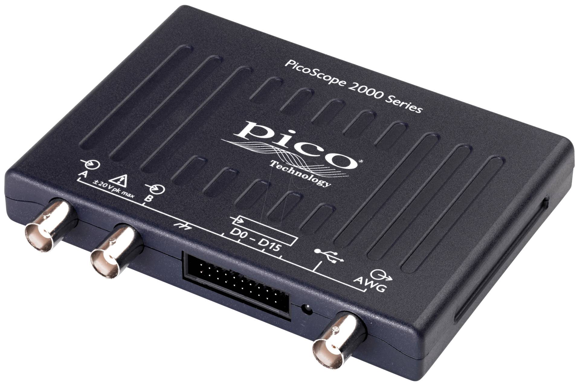 PS 2208B MSO - USB-Oszilloskop, Mixed-Signal, 100 MHz, 2 Kanäle + AWG von PICO