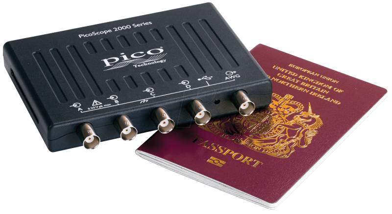 PS 2405A - USB-Oszilloskop, 25 MHz, 4 Kanäle + AWG von PICO