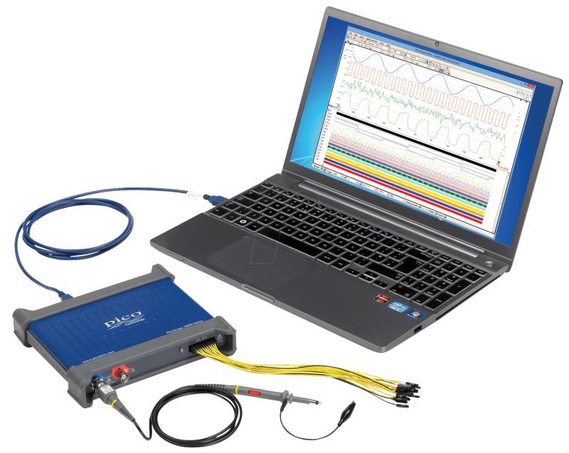 PS 3204D MSO - USB-Oszilloskop, Mixed-Signal, 70 MHz, 2 Kanäle + AWG von PICO