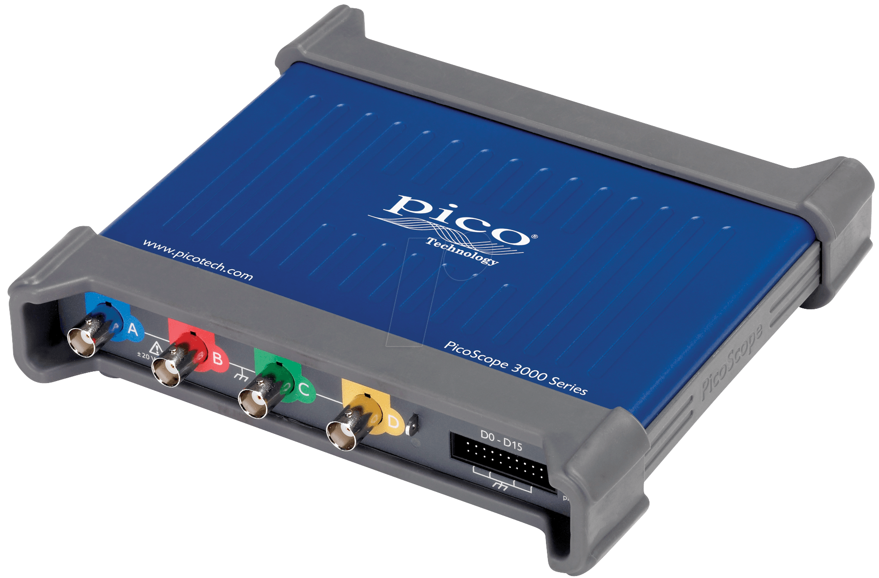 PS 3403D MSO - USB-Oszilloskop, Mixed-Signal, 50 MHz, 4 Kanäle + AWG von PICO