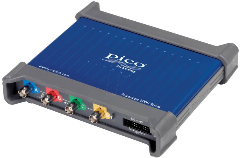 PS 3405D MSO - USB-Oszilloskop, Mixed-Signal, 100 MHz, 4 Kanäle + AWG von PICO