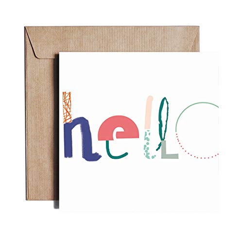 Hello - Grusskarte von PIESKOT – Design aus Polen von PIESKOT