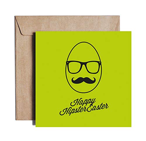Hipster Easter - Grusskarte von PIESKOT – Design aus Polen von PIESKOT