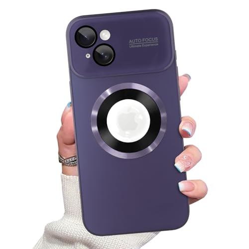 PIGLULOO Magnetische Schutzhülle für iPhone 15, kompatibel mit MagSafe, großes Sichtfenster, militärische Qualität, vollständiger Kameralinsenschutz, stoßfeste TPU-Hülle, Lila PIGLULOO Magnetische Schutzhülle für iPhone 15, kompatibel mit MagSafe, großes Sichtfenster, militärische Qualität, vollständiger Kameralinsenschutz, stoßfeste TPU-Hülle, Lila von PIGLULOO