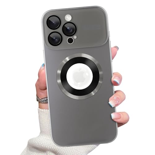 PIGLULOO Magnetische Schutzhülle für iPhone 15 Pro, kompatibel mit MagSafe, großes Sichtfenster, militärische Qualität, vollständiger Kameralinsenschutz, stoßfeste TPU-Hülle, Grau PIGLULOO Magnetische Schutzhülle für iPhone 15 Pro, kompatibel mit MagSafe, großes Sichtfenster, militärische Qualität, vollständiger Kameralinsenschutz, stoßfeste TPU-Hülle, Grau von PIGLULOO