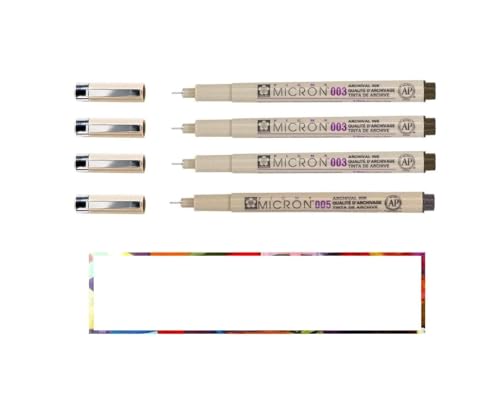 Sakura Pigma Micron SEPIA Fineliner, set 3pcs 003 + 005 von PIGMA MICRON