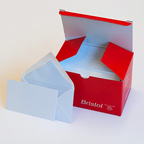 Box Bristoll – Packung mit 100 Briefumschlägen, 74 x 112 cm, aus Papier, handgefertigt, FSC, 80 g, und 100 Kartons, 65 x 108 cm, aus Papier, 200 g. – Zapfen Envelopes von PIGNA ENVELOPES SPA