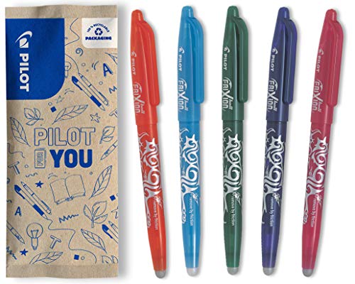 PILOT FriXion Ball 0.7 Set – 5 Stück: Orange/Grün/Pink/Violett/Hellbl – Radierbare Tintenroller 0,4mm Strichstärke, angenehme Schreibführung beim Schreiben, thermosensitive Tinte, austauschbare Mine PILOT FriXion Ball 0.7 Set – 5 Stück: Orange/Grün/Pink/Violett/Hellbl – Radierbare Tintenroller 0,4mm Strichstärke, angenehme Schreibführung beim Schreiben, thermosensitive Tinte, austauschbare Mine von PILOT
