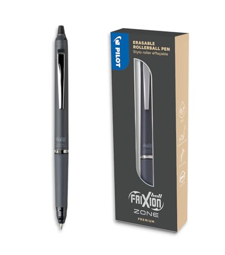 PILOT - FriXion Ball Zone Grau in Geschenkbox - radierbarer Premium Tintenroller mit thermosensitiver Tinte - nachfüllbar und mit gummierter Griffzone - Schreibfarbe Schwarz - Minenspitze in Medium PILOT - FriXion Ball Zone Grau in Geschenkbox - radierbarer Premium Tintenroller mit thermosensitiver Tinte - nachfüllbar und mit gummierter Griffzone - Schreibfarbe Schwarz - Minenspitze in Medium von PILOT