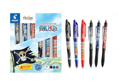 PILOT x ONE PIECE - Sammlerbox mit 3 Frixion Ball + 3 FriXion Ball Plus + 4 Stickers - Abwischbare Stifte - Limitierte Auflage One Piece - Wiederaufladbare - Schwarz, Blau, Rot - Mittlere Spitze PILOT x ONE PIECE - Sammlerbox mit 3 Frixion Ball + 3 FriXion Ball Plus + 4 Stickers - Abwischbare Stifte - Limitierte Auflage One Piece - Wiederaufladbare - Schwarz, Blau, Rot - Mittlere Spitze von PILOT