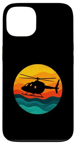 Vintage Retro Helikopter Hubschrauber Aviation Hülle für iPhone 13 von PILOT