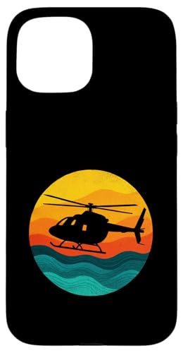Vintage Retro Helikopter Hubschrauber Aviation Hülle für iPhone 15 von PILOT
