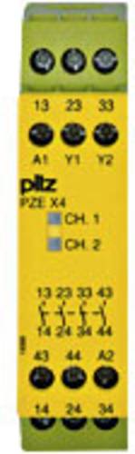 PILZ Kontakterweiterung PZE X4 24VDC 4n/o Betriebsspannung: 24 V/DC 4 Schließer (B x H x T) 22.5 x von PILZ