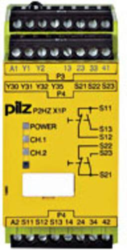 PILZ Sicherheitsschaltgerät P2HZ X1P 24VDC 3n/o 1n/c 2so Betriebsspannung: 24 V/DC 3 Schließer, 1 von PILZ