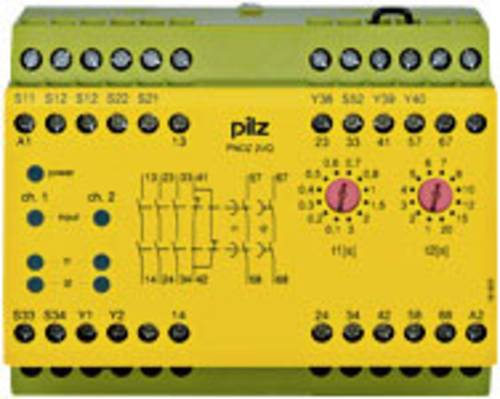 PILZ Sicherheitsschaltgerät PNOZ 2VQ 24VDC 3n/o 1n/c 2n/o t Betriebsspannung: 24 V/DC 3 Schließer, von PILZ