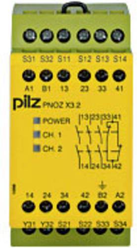 PILZ Sicherheitsschaltgerät PNOZ X3.2 230VAC 24VDC 3n/o 1n/c 1so Betriebsspannung: 230 V/AC 3 Schli PILZ Sicherheitsschaltgerät PNOZ X3.2 230VAC 24VDC 3n/o 1n/c 1so Betriebsspannung: 230 V/AC 3 Schli von PILZ