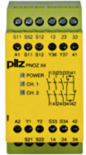 PILZ Sicherheitsschaltgerät PNOZ X4 24VDC 3n/o 1n/c Betriebsspannung: 24 V/DC 3 Schließer, 1 Öffn von PILZ
