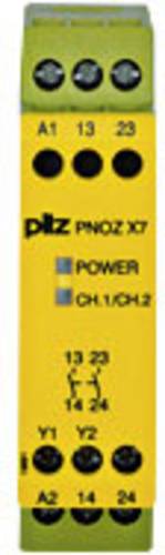 PILZ Sicherheitsschaltgerät PNOZ X7 24VACDC 2n/o 2 Schließer (B x H x T) 22.5 x 87 x 121mm 1St. von PILZ