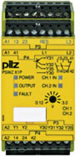 PILZ Sicherheitsschaltgerät PSWZ X1P 3V /24-240VACDC 2n/o 1n/c 2so 2 Schließer, 1 Öffner (B x H x von PILZ
