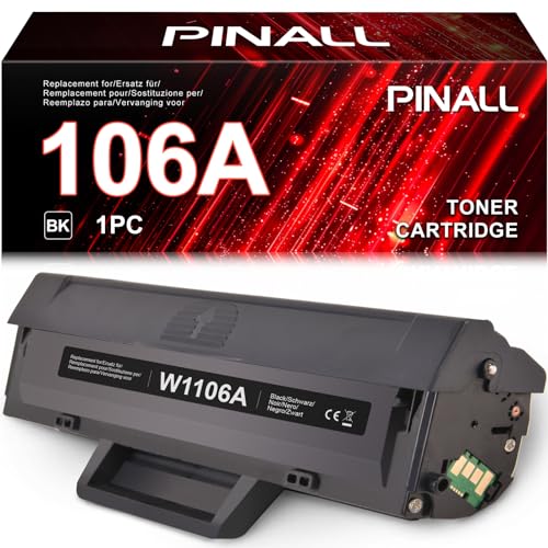 PINALL HP 106A Toner Kompatibel 106A W1106A Toner für HP Laser MFP 135w 135a 135wg 135r, HP Laser MFP 137fnw 137fwg 107w 107a 107r Toner von PINALL