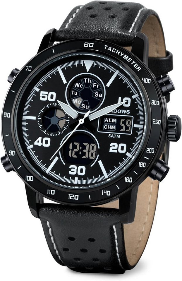 PINDOWS Fur Herren Outdoor Taktische Watch, mit Wecker Datum 12/24H LED Stoppuhr Minimalistische Sport PINDOWS Fur Herren Outdoor Taktische Watch, mit Wecker Datum 12/24H LED Stoppuhr Minimalistische Sport von PINDOWS