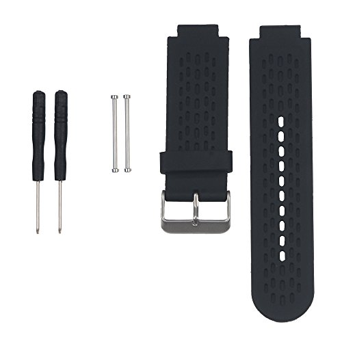 PINHEN Armband Kompatibel mit Garmin Approach S2/S4 GPS Golf - Silikon Ersatzarmband Ersatz Uhrenarmband mit Schraube und zerlegen Werkzeug für Garmin Vivoactive (Black) von PINHEN