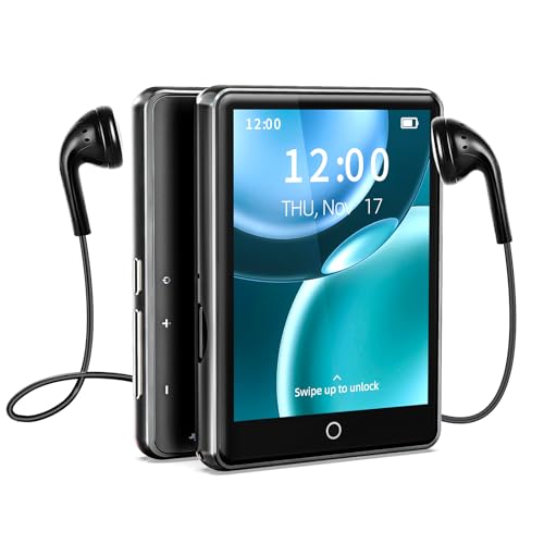 64 GB MP3 Player Bluetooth 5.3 Portable 2,8” Touchscreen Music Player mp3-player Kinder mit Lautsprecher, UKW-Radio, Rekorder, Schrittzähler, Video, E-Book, TF-Karte erweiterbar auf bis zu 128 GB von PINHUI